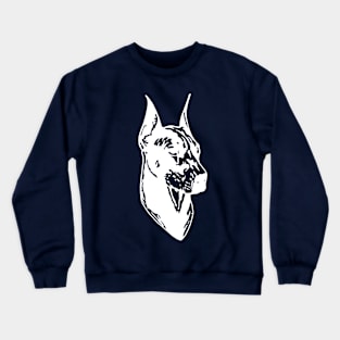 White dobermann Crewneck Sweatshirt